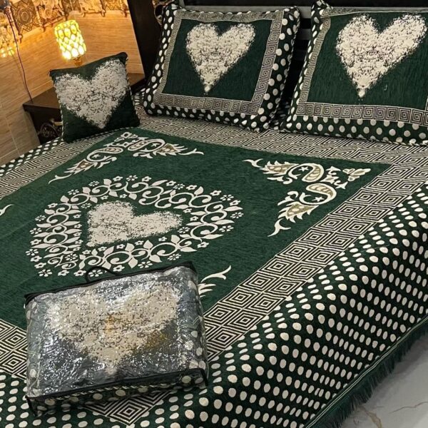 4Pc Velvet Jacquard Bedsheet