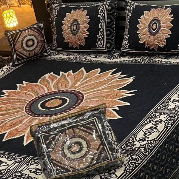 4Pc Velvet Jacquard Bedsheet