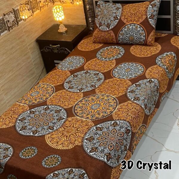 4Pc Crystal Cotton Single Pair Bedsheets – Premium Quality & Easy Care - Image 2