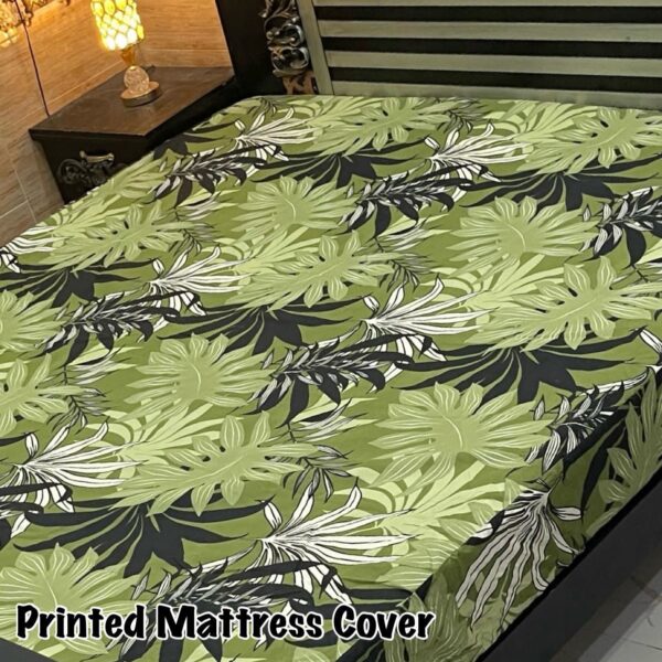 Premium Waterproof Printed Mattress Cover – King Size