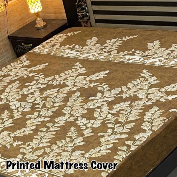 Premium Waterproof Printed Mattress Cover – King Size