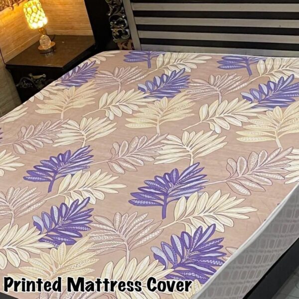 Premium Waterproof Printed Mattress Cover – King Size