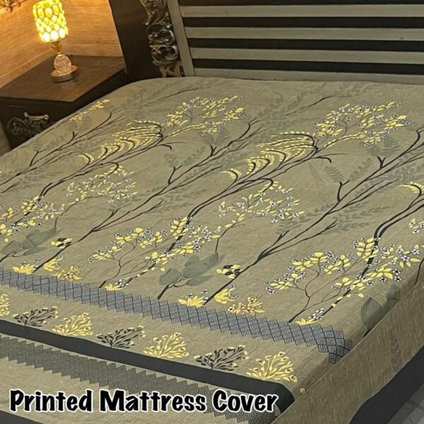 Premium Waterproof Printed Mattress Cover – King Size