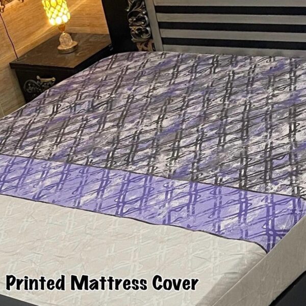 Premium Waterproof Printed Mattress Cover – King Size