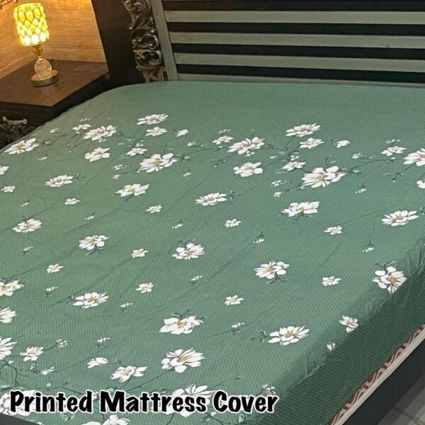 Premium Waterproof Printed Mattress Cover – King Size