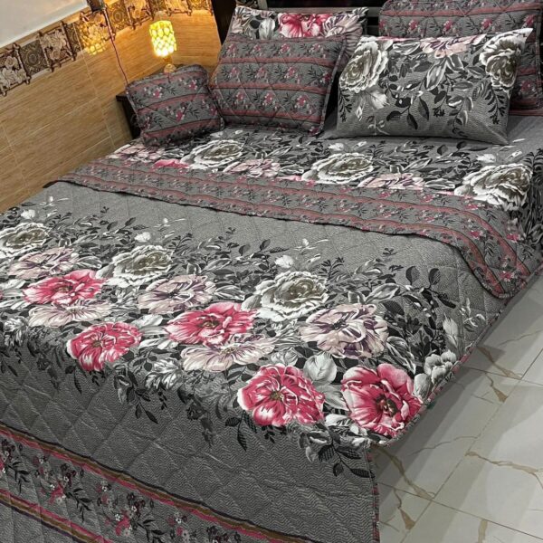 7-Piece Printed Comforter Set – Luxurious & Cozy 