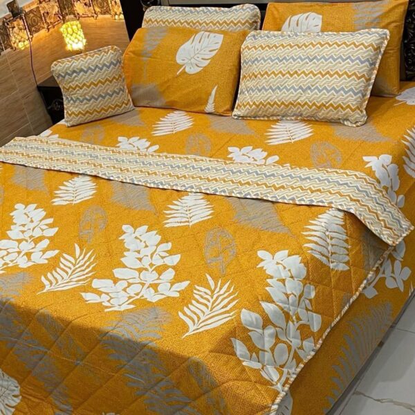  7-Piece Printed Comforter Set – Luxurious & Cozy 