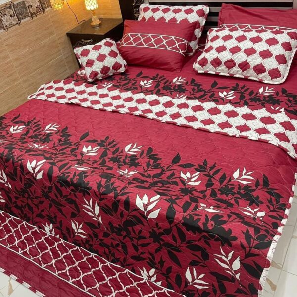  7-Piece Printed Comforter Set – Luxurious & Cozy 