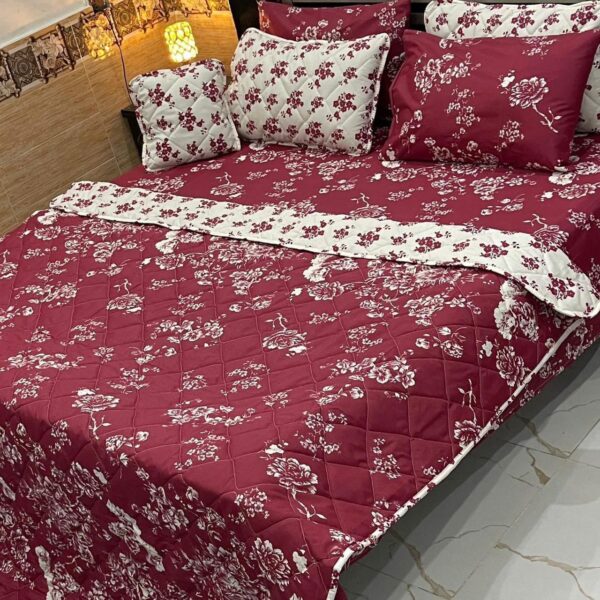  7-Piece Printed Comforter Set – Luxurious & Cozy 