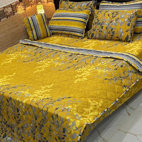  7-Piece Printed Comforter Set – Luxurious & Cozy 