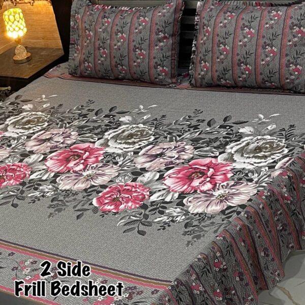 PC Stitched 2-Sided Frill Bedsheet Set